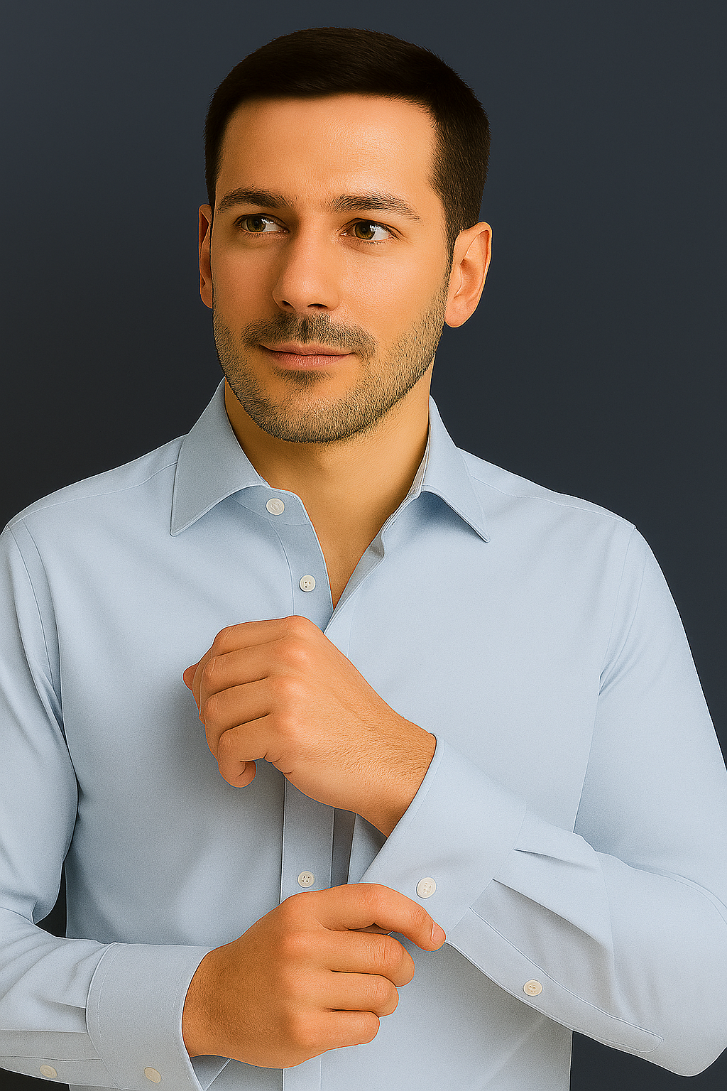 Formal Light Blue cotton Shirt