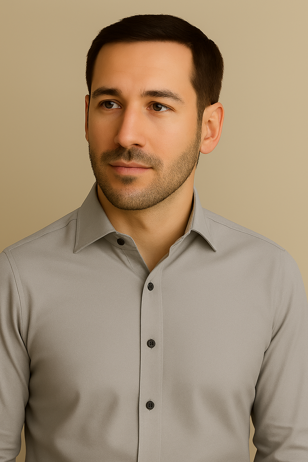 Formal Grey cotton Shirt