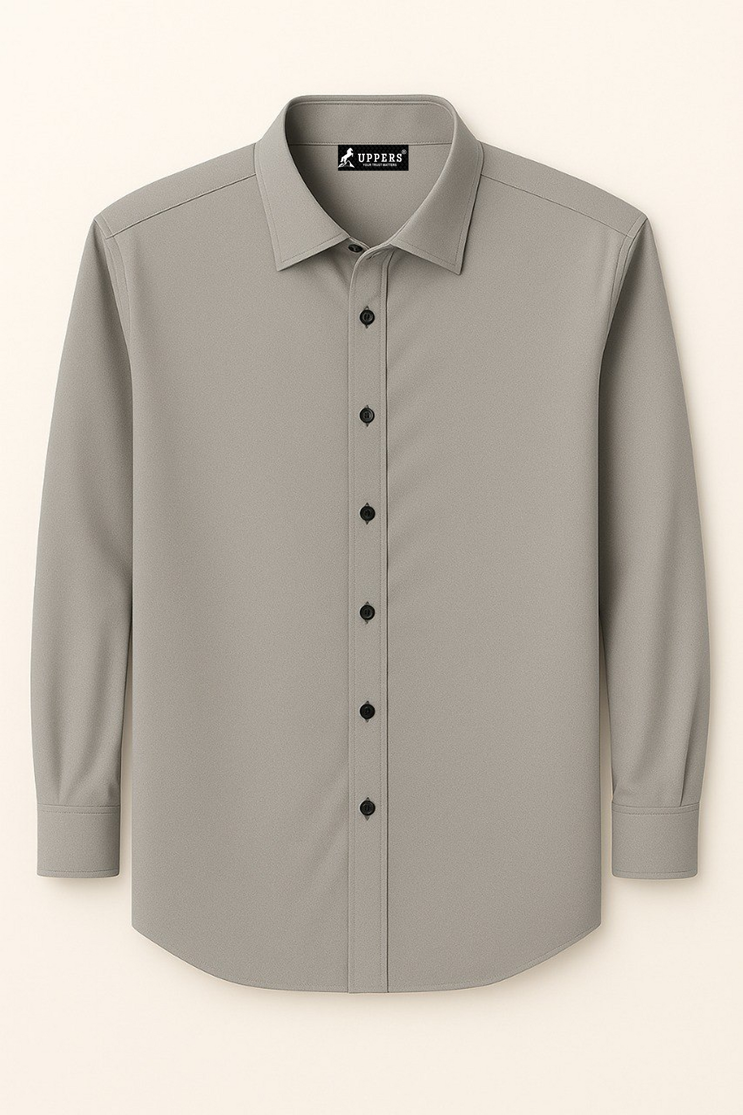 Formal Grey cotton Shirt