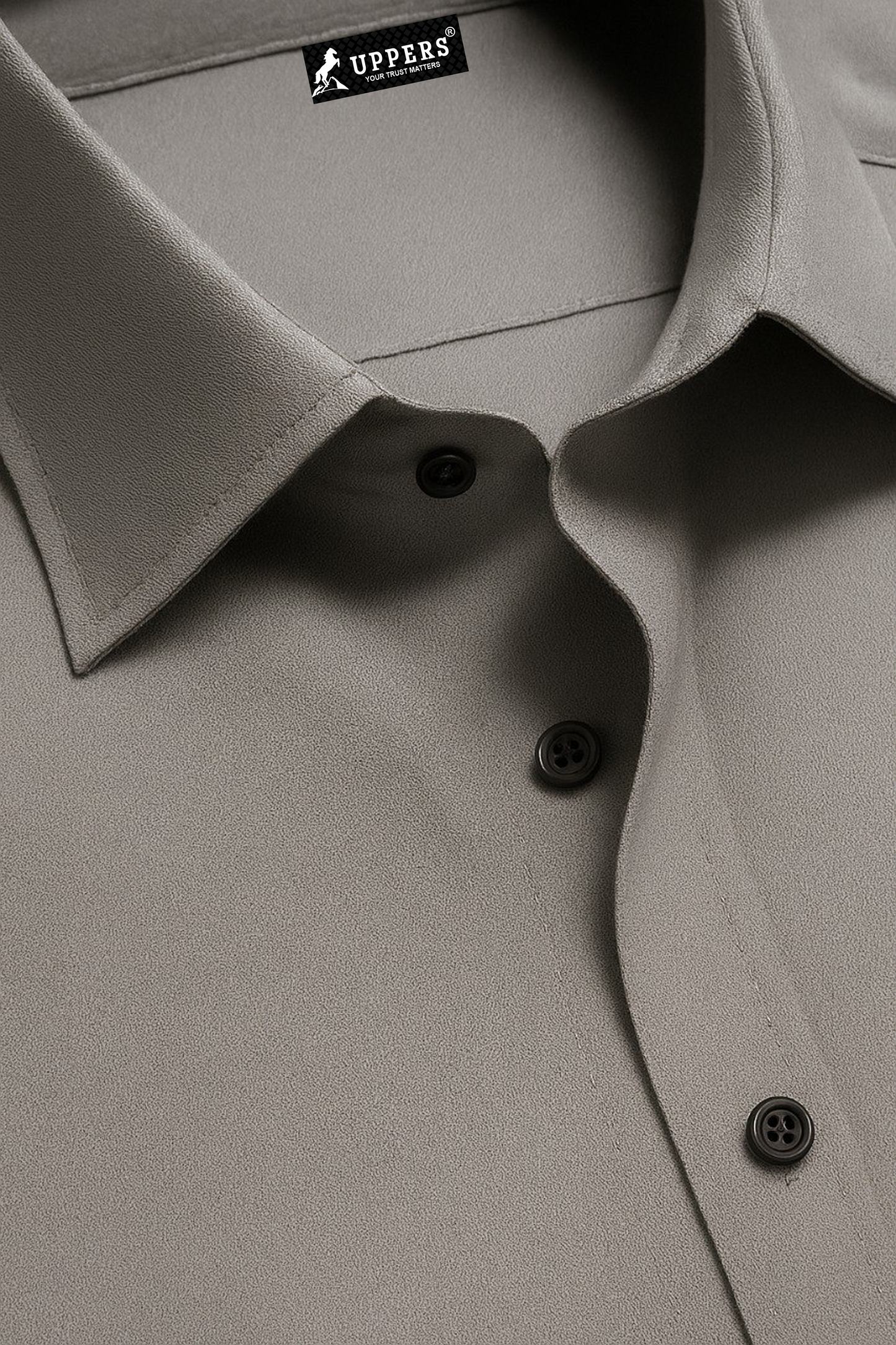 Formal Grey cotton Shirt