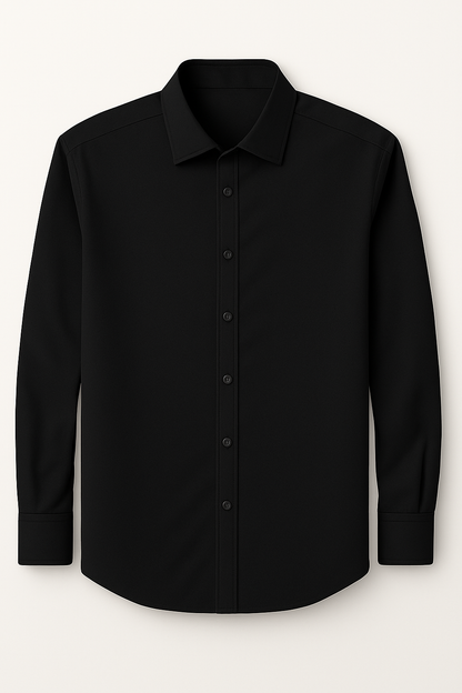 Formal Black cotton Shirt