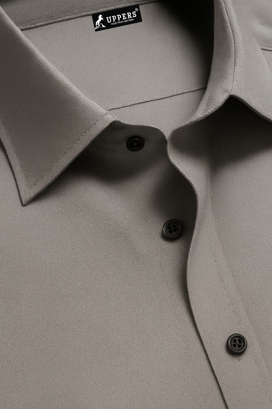 Formal Grey cotton Shirt