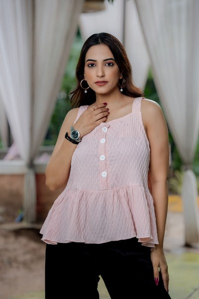 Sleeveless Fancy Top
