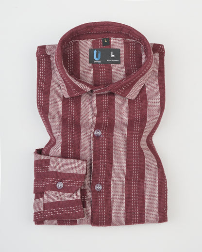 Full Sleeve Cotton Dobby Lining Shirt